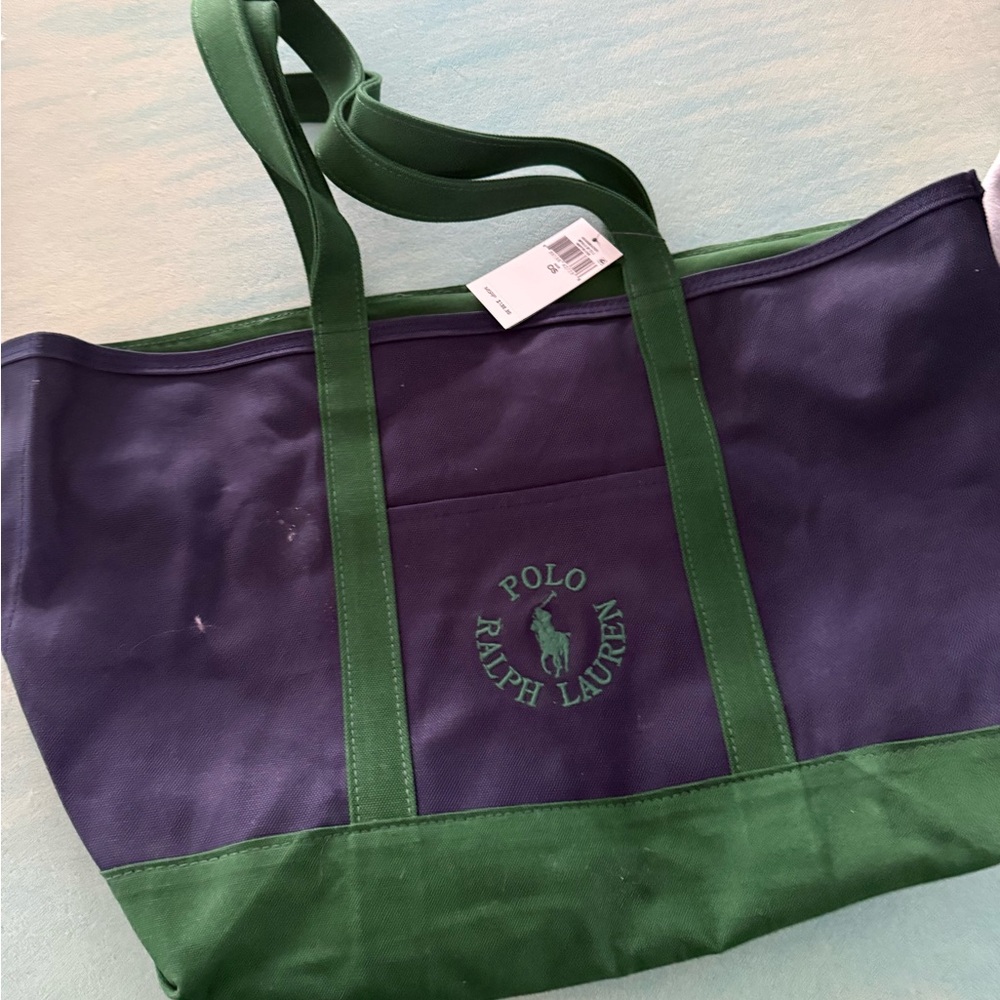 Polo by Ralph Lauren Green and Blue Tote
